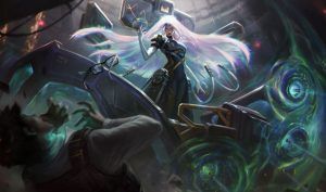 League of Legends PsyOps Sona official splash art